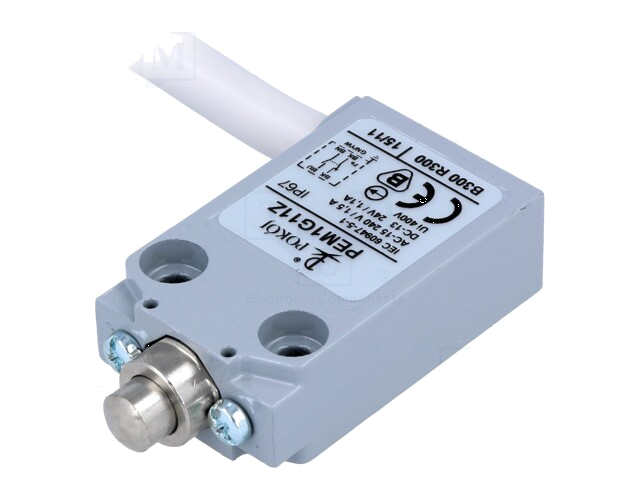Eindschakelaar; pin Ø8mm; NO + NC; 5A; max.240VAC; max.250VDC Eindschakelaar; pin Ø8mm; NO + NC; 5A; max.240VAC; max.250VDC